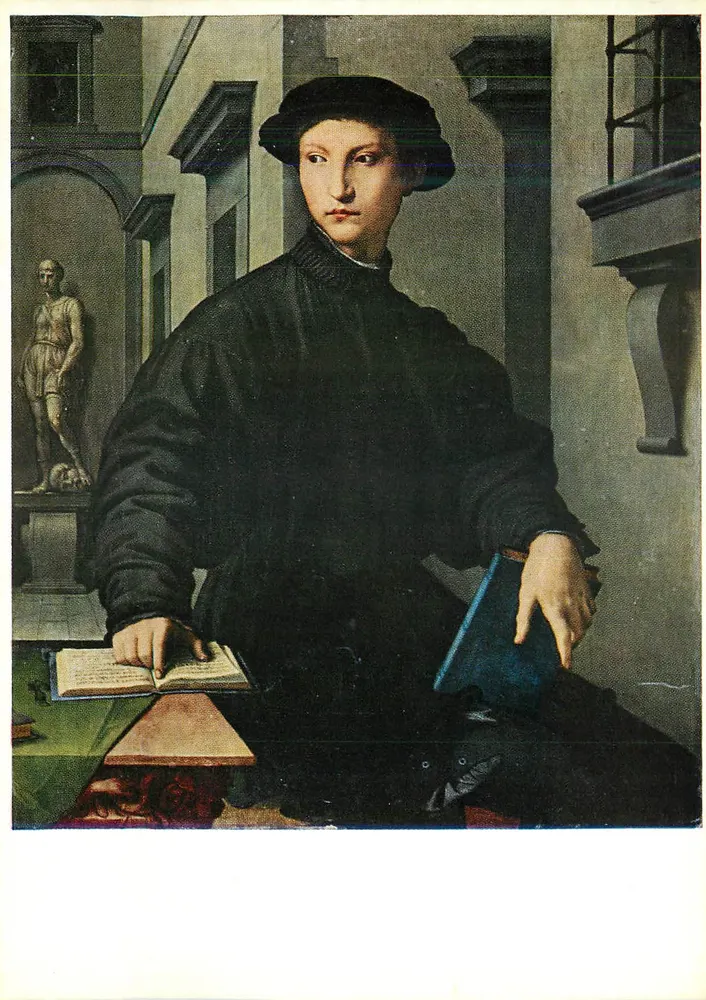 Porträt von Ugolino Martelli — Bronzino — Stiftung Preußischer Kulturbesitz, Staatliche Museen, Gemäldegalerie Berlin, n° 320 - Vorderseite