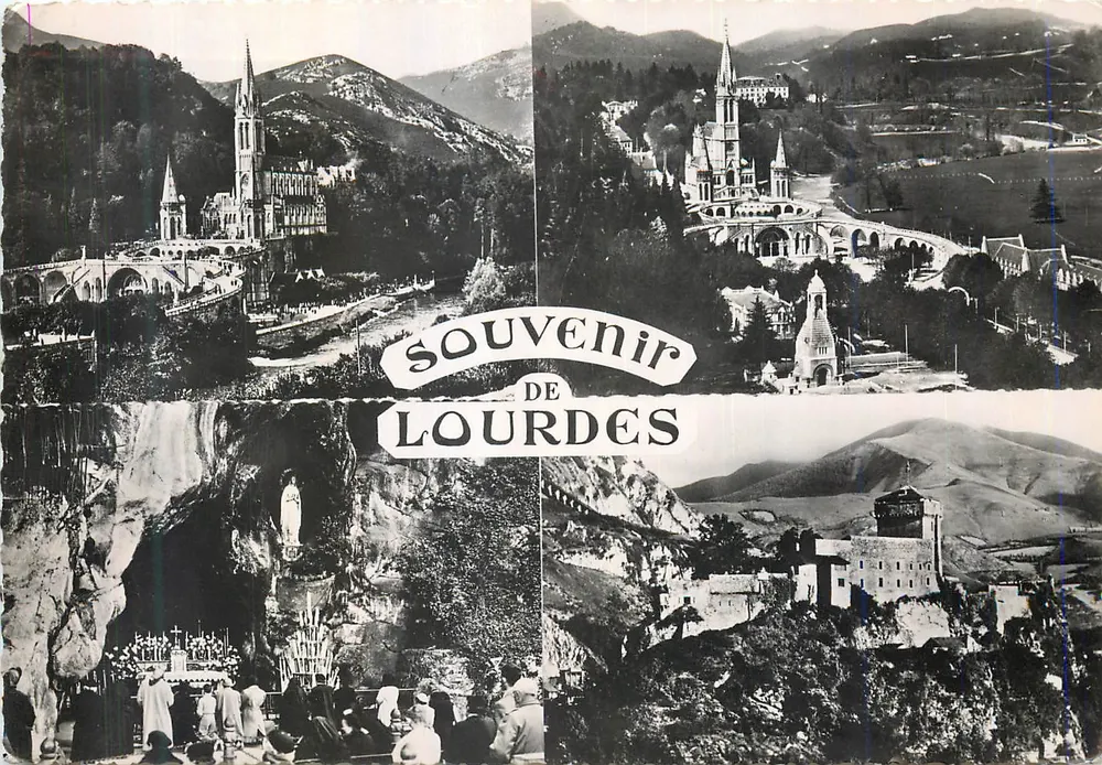 Lourdes — Souvenir de Lourdes — Édition P. Doucet - Recto