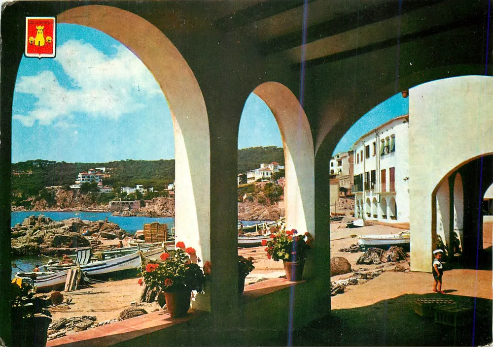 Calella de Palafrugell — Partial View — Ediciones TISO Barcelona, No. 334 - Front
