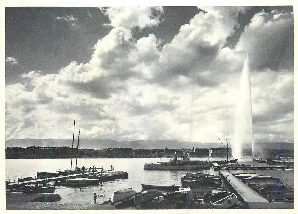 Genebra, Jato de Água — 90 m — Edição O. Sartori, Lausana - Frente