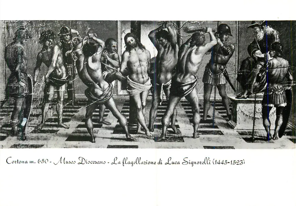 Cortona - Diözesanmuseum - Die Flagellation von Luca Signorelli (1445-1523) - Vorderseite