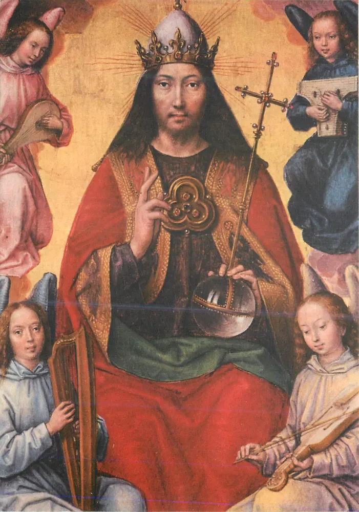Cristo em glória — pintura de Memling (1433-1494) — editor Beatrice Deste, n° 10854 - Frente