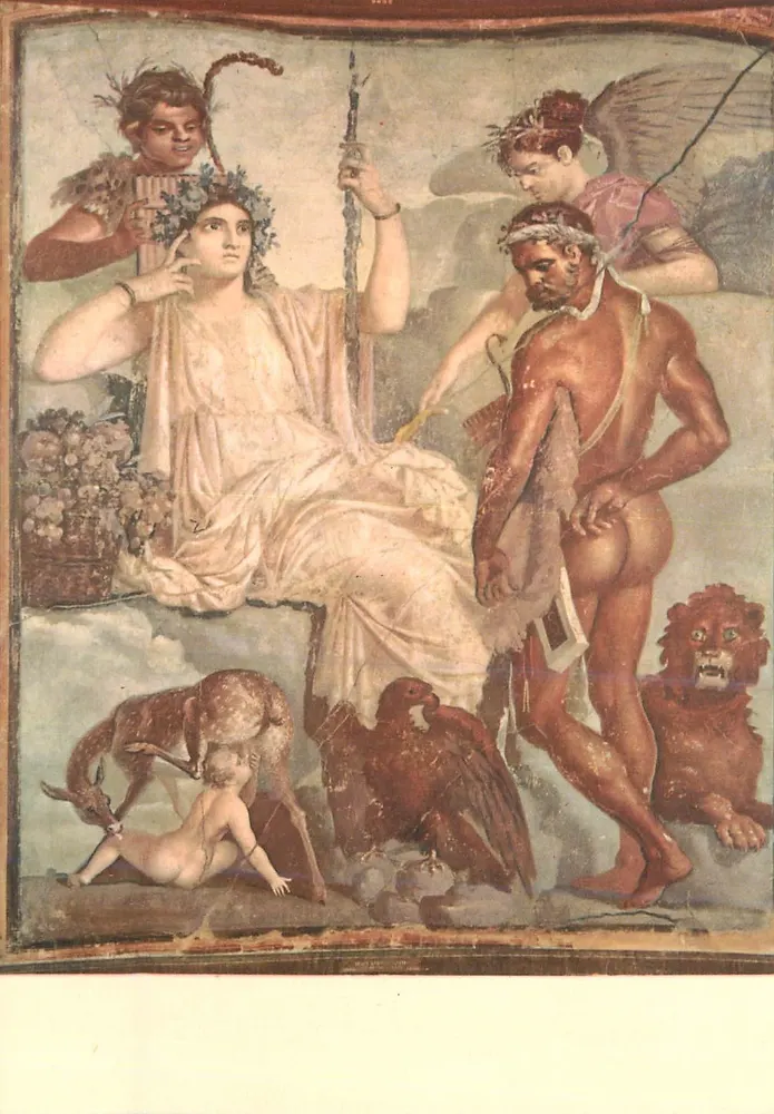Arcádia, Hércules e Telefós — Museu Nacional de Nápoles — editor Beatrice Deste, n° 10764 - Frente