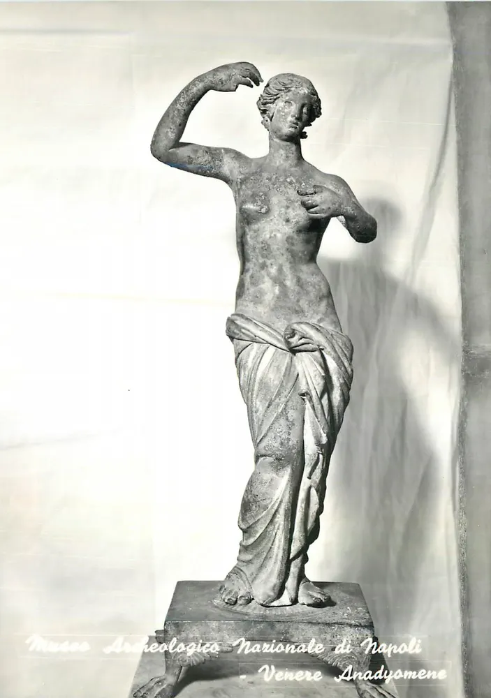 Vénus Anadyomène — Musée archéologique national de Naples — édition Bromofoto Milano - Recto