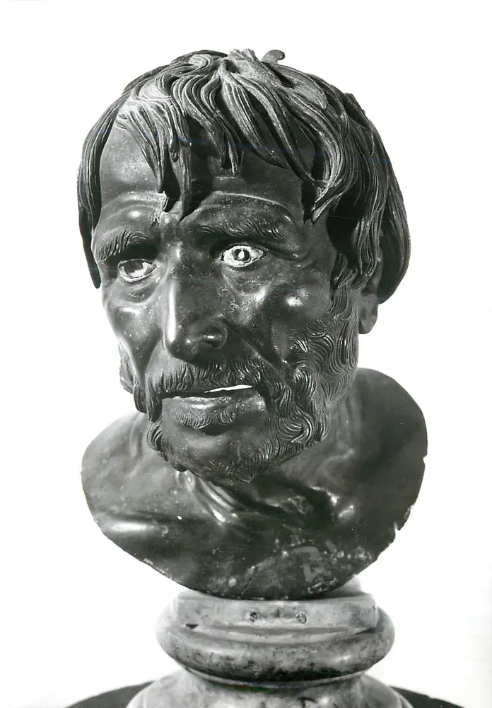 Cabeça de Sêneca — Museu Nacional de Nápoles — Ed. Vincenzo Carcavallo, n° F 767 - Frente