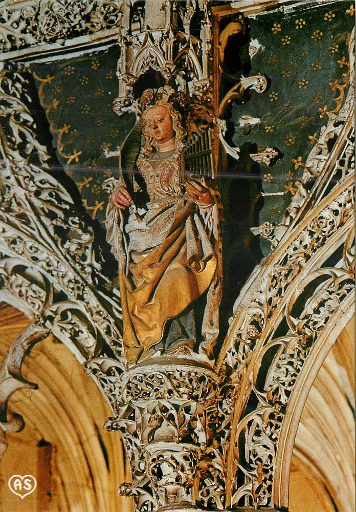 Statue de Sainte Cécile — Basilique Sainte-Cécile, Albi — Société des Cartes Postales APA-POUX - Recto