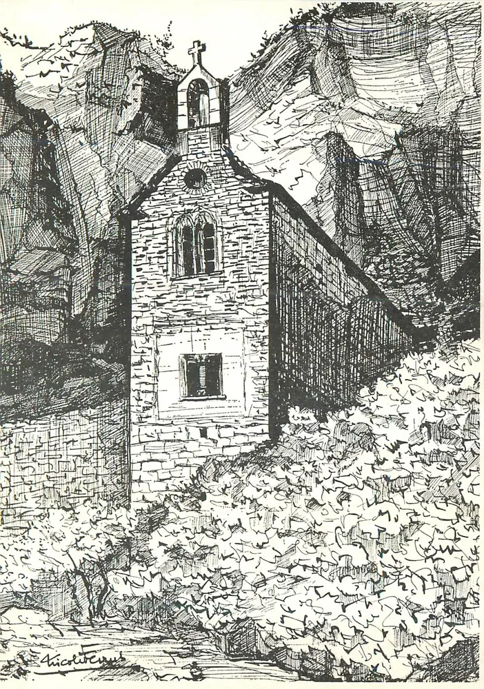 Ermitage von Sainte-Enimie — Mittelalterliche Stadt — Verlag La Pendérie - Vorderseite