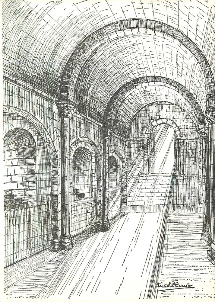 Mittelalterliche Stadt Sainte-Enimie — Romanische Kapitelsaal — Verlag "La Vendérie" - Vorderseite