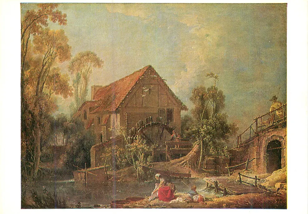 Das Mühle — Werk von François Boucher (1751) — Éditions Braun et Cie, Nr. 156 - Vorderseite