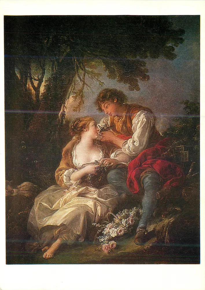 La Cage — François Boucher (1703-1770) — Les Éditions Braun, Paris - Recto