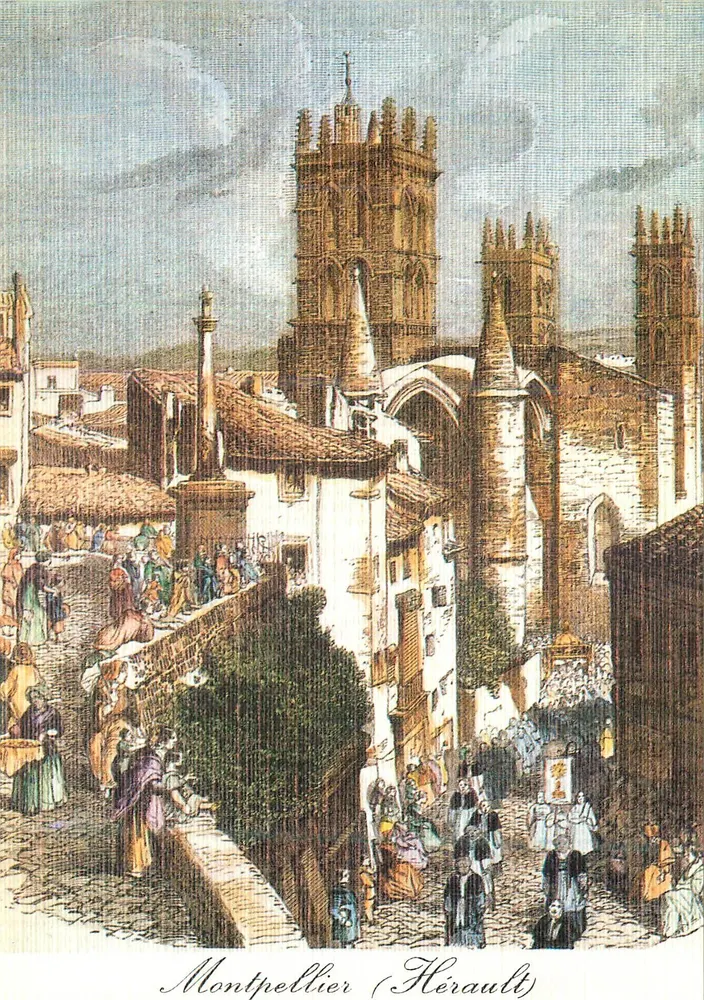 Montpellier (Hérault) — Les processions de la Fête-Dieu — Éditions d'Art Arcueil - Recto