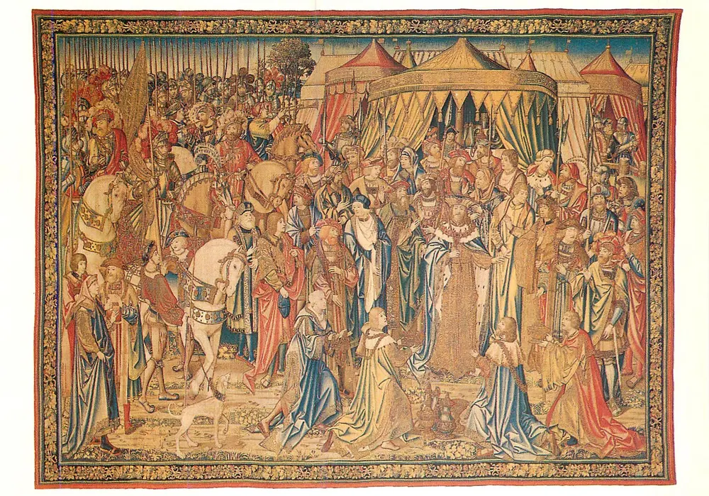David's Teppich — Nach der Eroberung von Rabba, David wird mit den Zeichen des geschlagenen Herrschers präsentiert — Éditions des musées nationaux, 1977 - Vorderseite