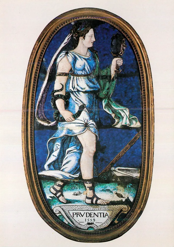 Prudentia — 1539 — Pierre Courteys, Emaille von Limoges - Vorderseite