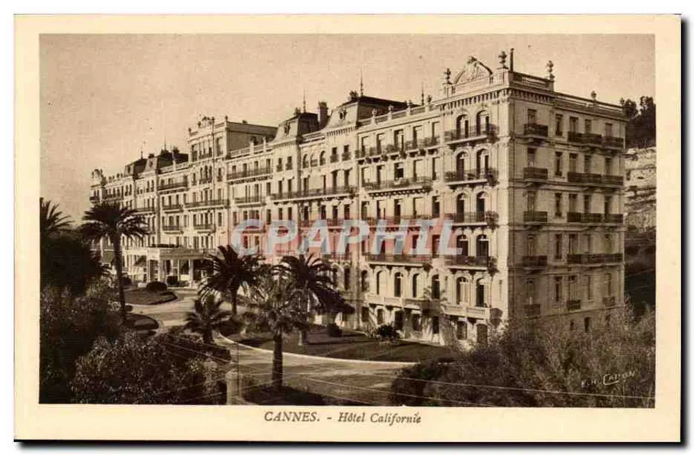 CANNES - Hôtel Californie — Édition d'Art E.-H. Caron - Front