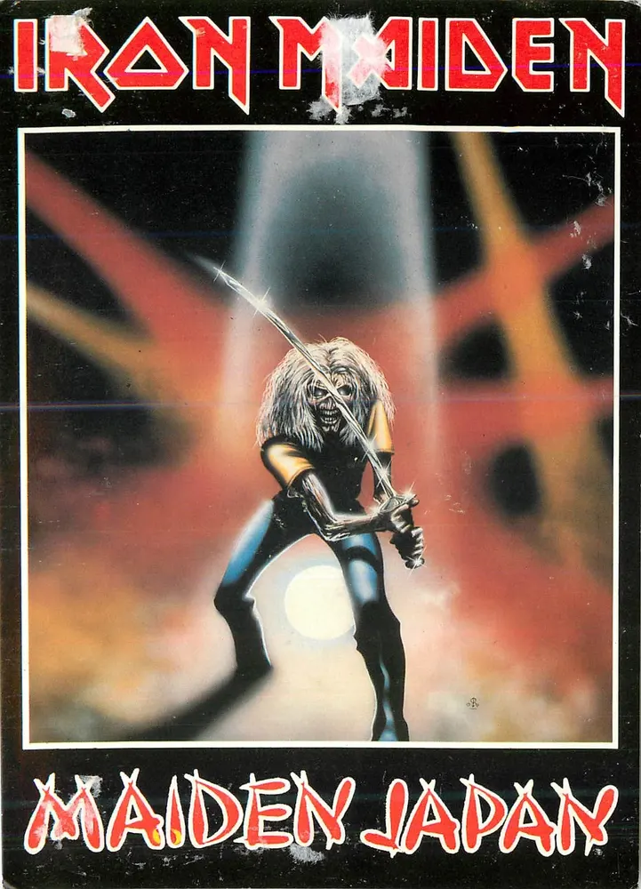 Iron Maiden — Koncert w Japonii — wydanie Damage Goods - Awers