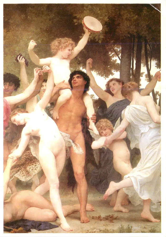 La jeunesse de Bacchus — reproduction — Fernand Bouguereau, éditeur Hazan, n°1502 - Recto