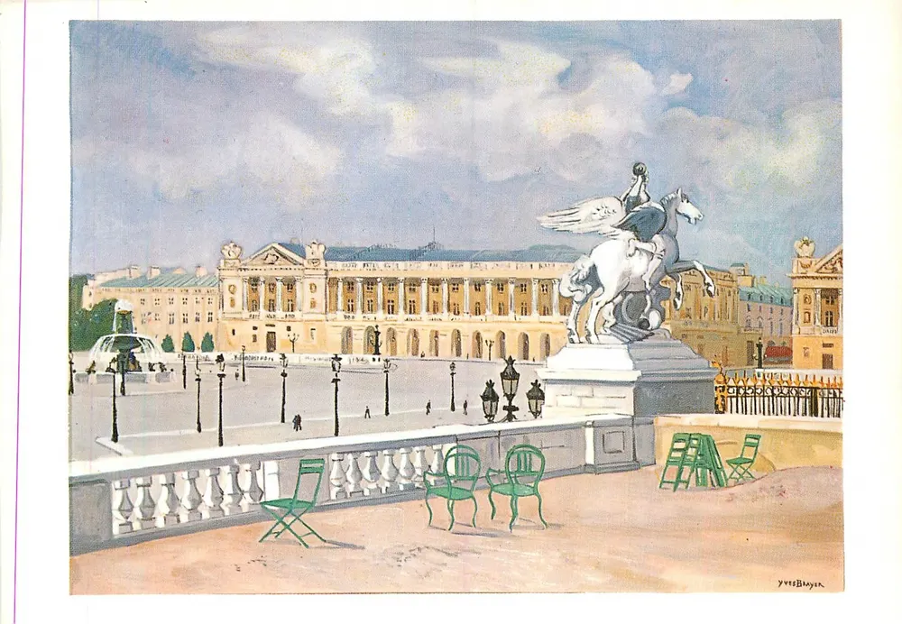 Place de la Concorde — estátua do Imperador — Yves BRAYER - Frente