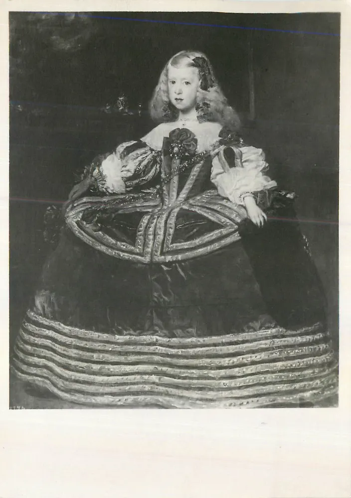 Infantinha Maria Theresa — retrato de Velázquez — editor: Kunstverlag Wolfram Wien - Frente