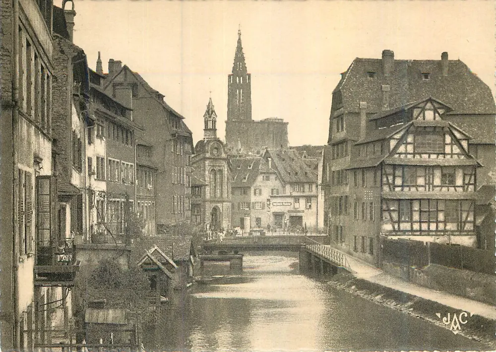 Straßburg — Ansicht des Kanals und der Kathedrale — JAC - Vorderseite