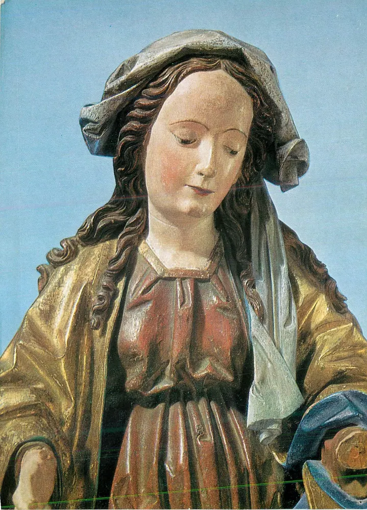 Estátua da Virgem — Hans Klocker — Germanisches Nationalmuseum Nürnberg - Frente