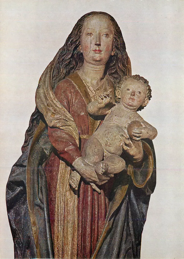 Maria mit Kind — Skulptur von Gregor Erhart — Verlag HIRMER VERLAG MÜNCHEN - Vorderseite