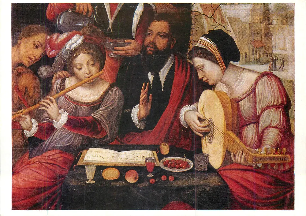 Le concert — Coecke van Aelst (1626-1683) — F.A. Ackermanns Kunstverlag, München - Recto