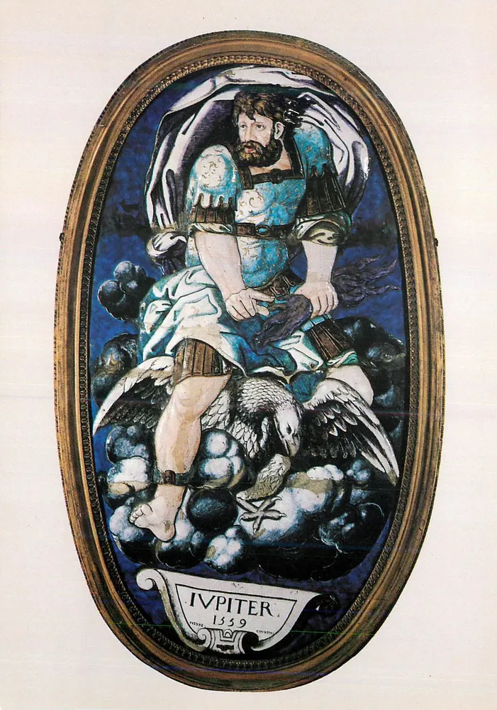 Jupiter — Emaille von Limoges — Pierre COURTEYS, 1559 - Vorderseite