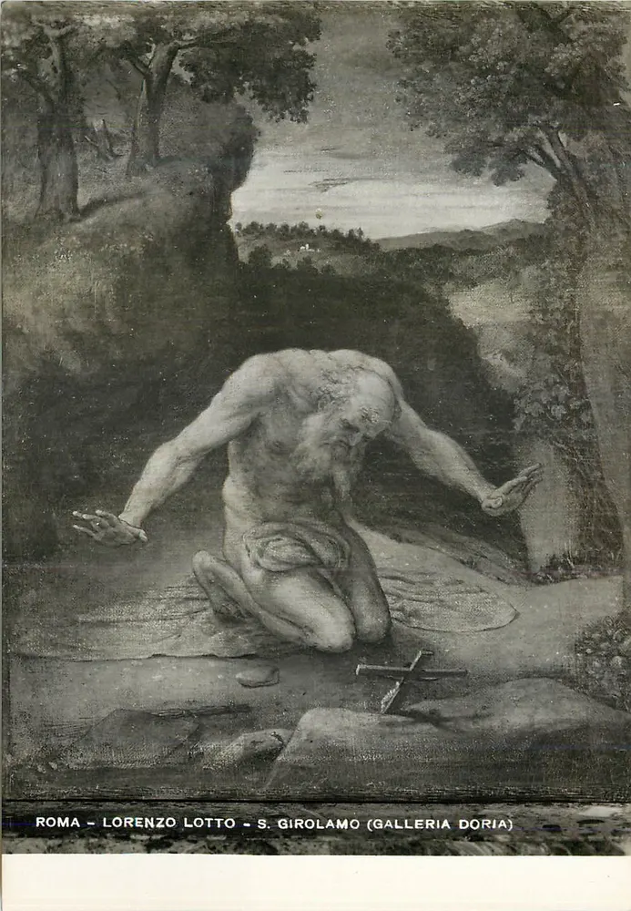 Heiliger Hieronymus — Gemälde von Lorenzo Lotto — Galleria Doria, Rom - Vorderseite