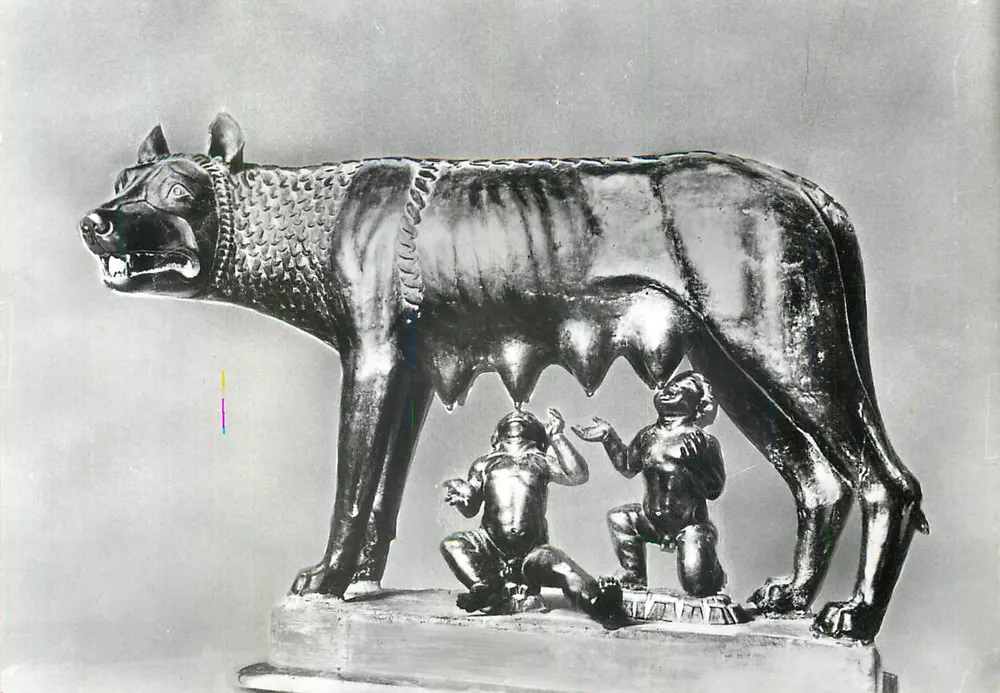 Lupa Capitolina — estátua em metal — ALTEROCCA TERNI n°13366 - Frente