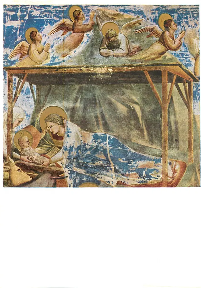 Geburt Jesu — Detail der Cappella degli Scrovegni — Giotto - Vorderseite