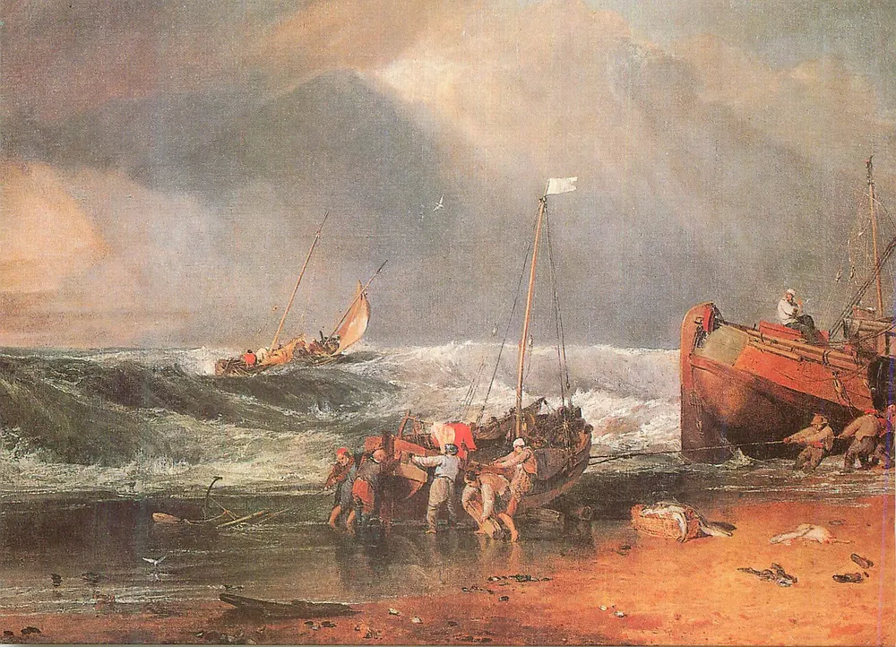 Fischer an der Küste — William Turner 1775-1851 — Karten-Edition, Postfach 5, 7630 Lahr 12 - Frente