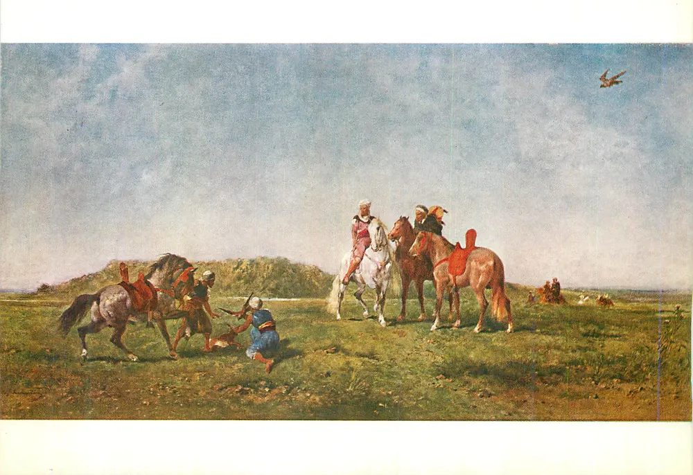 Falcões Árabes — Eugène Fromentin (1820-1876) — Museu do Louvre, Paris - Frente