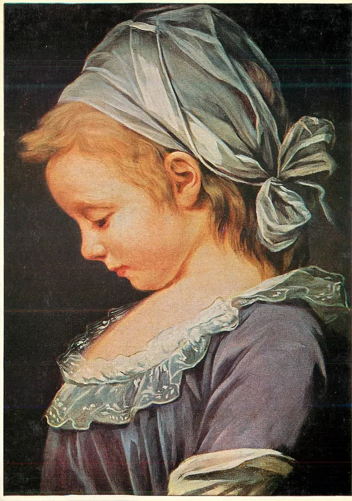 Kleine Mädchen — Jean François Colson (1733-1803) — The Medici Society Ltd., London, P.C. 1476 - Vorderseite