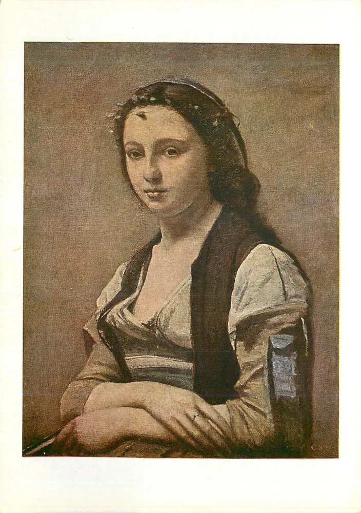 A Mulher com a Pérola — J.B. Corot — Museu do Louvre (Escola Francesa) — n° 5892 - Frente