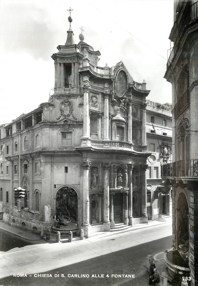 Roma - Chiesa di S. Carlino alle 4 Fontane — E. Richter Roma, n° 883 - Recto