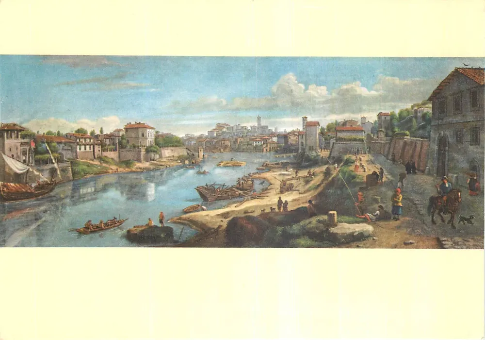 Vista do Tibre — Vanvitelli (1653-1736) — Edições d'Este - Frente