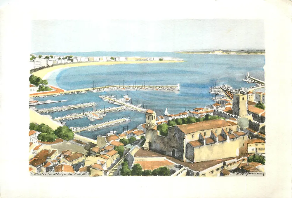 Cannes — Vista do porto do Suquet — JACQUEY - Frente