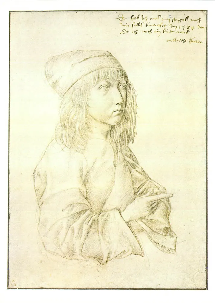 Albrecht Dürer — Autorretrato como menino de 13 ou 14 anos — Albertina, Viena - Frente