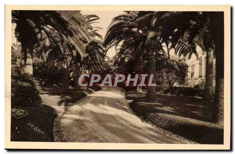 Cannes - Hôtel Californie — Les Jardins — Édition d'Art E.H. Caron Cannes - Recto