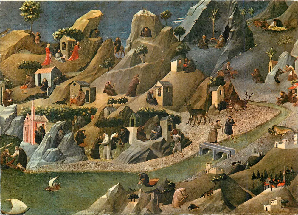 Scène de la vie des saints — peinture de la fin du XVe siècle — éditeur inconnu - Recto
