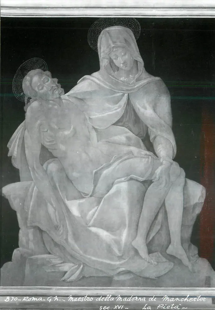 A Pietà — Maestra della Madonna di Manchester — séc. XVI — Roma - Frente