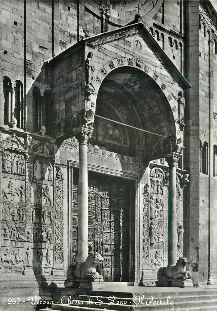 Verona - Chiesa di S. Zeno - Il Portale - Recto