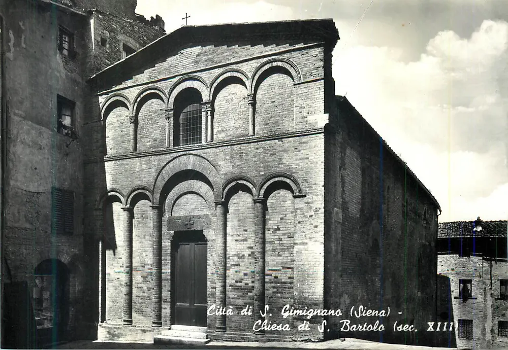 Kirche S. Bartolo — Gimignano (Siena) — 12. Jahrhundert - Vorderseite