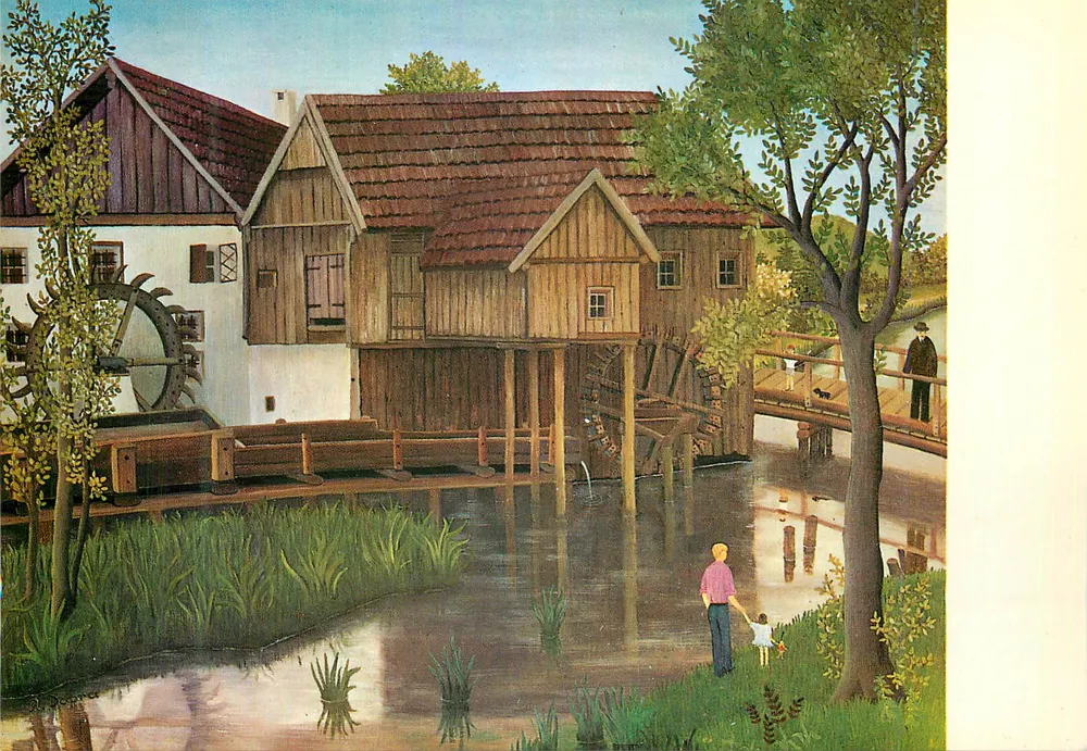 Wassermühle — pittoreske Ansicht — Verlag nicht sichtbar - Vorderseite