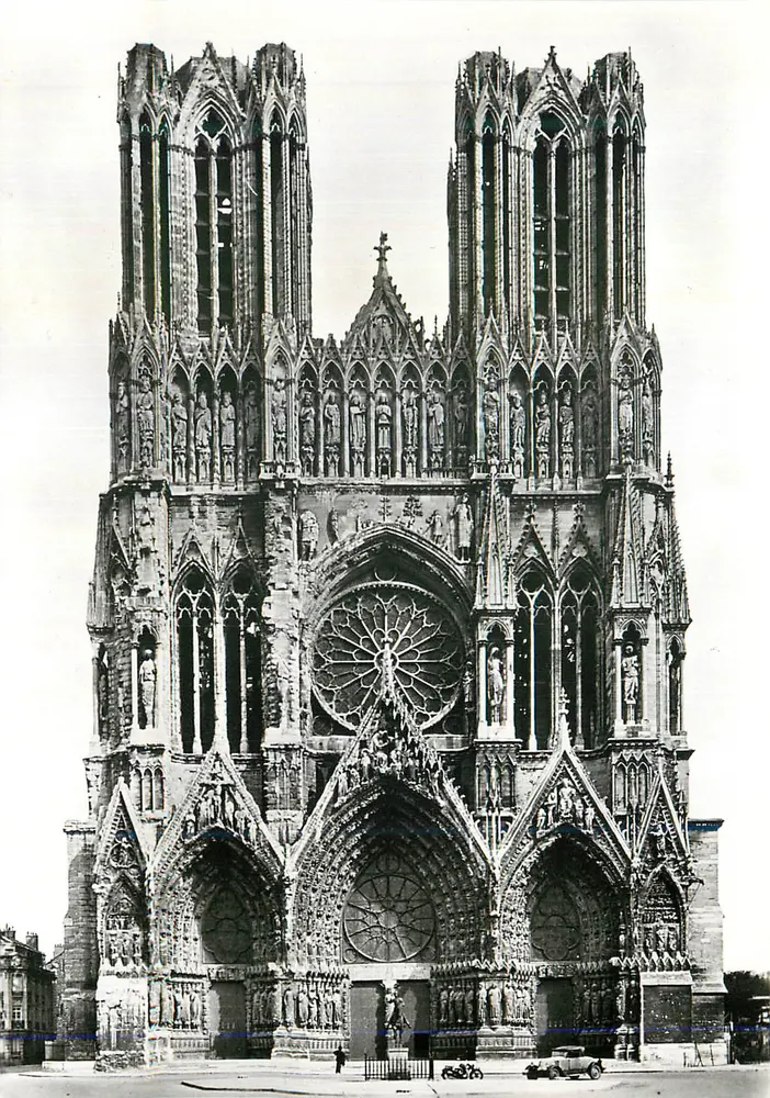 Kathedrale Notre-Dame de Reims — Gotische Fassade — Unbekannter Verlag, Seriennummer nicht sichtbar - Vorderseite