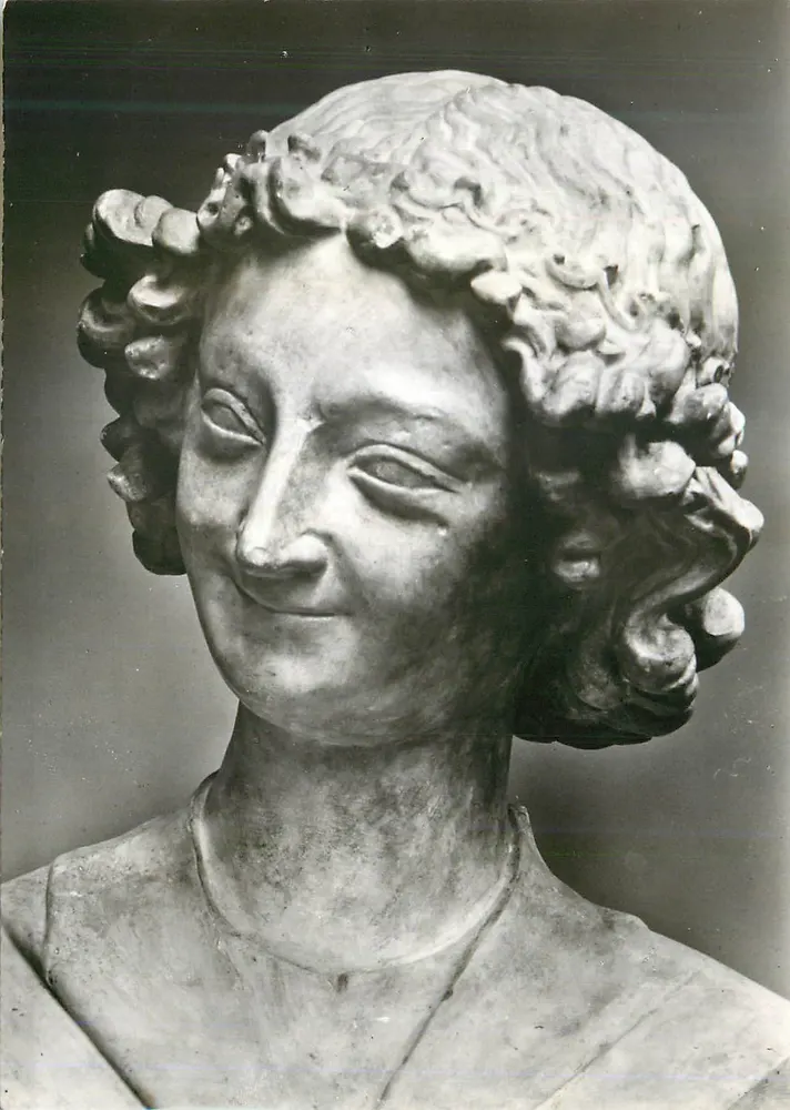 Buste de femme — sculpture en marbre — photographie - Recto
