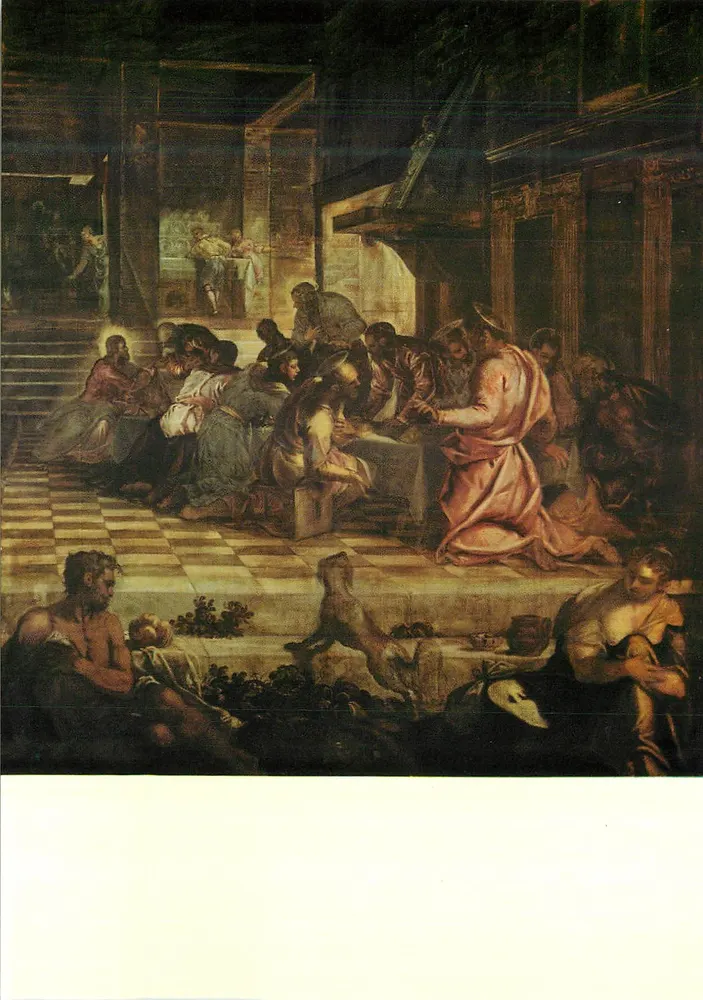 A Última Ceia — pintura de Tintoret — editor desconhecido, número de série não visível - Frente