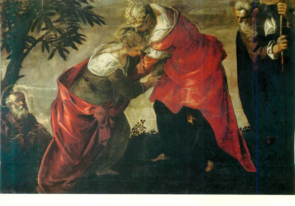 Santa Catarina de Alexandria — cena de martírio — editor desconhecido, número de série ilegível - Frente