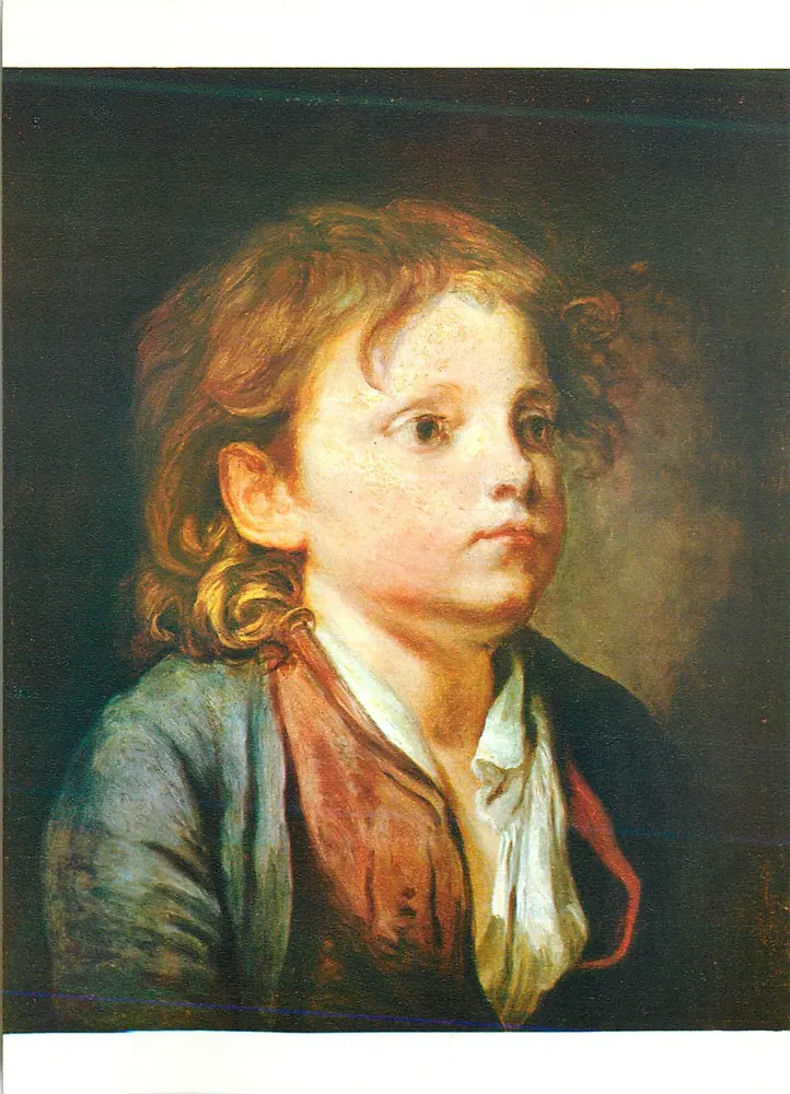 Retrato de uma criança — pintura a óleo — editor desconhecido - Frente
