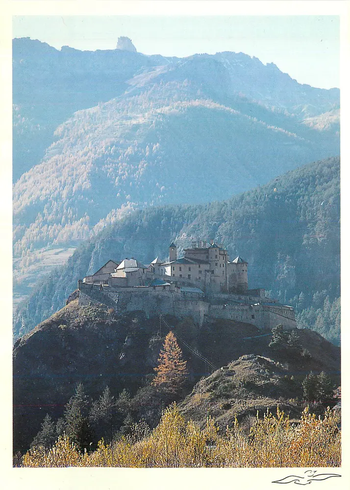 Zamek Saint-Michel d'Alban — widok panoramiczny — wydawca nieznany, numer serii 37 - Awers